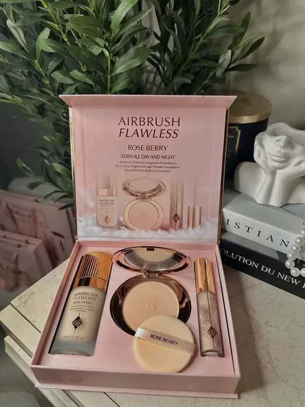 ROSE BERRY – Airbrush Flawless nabor (Charlotte Tilbury analog)