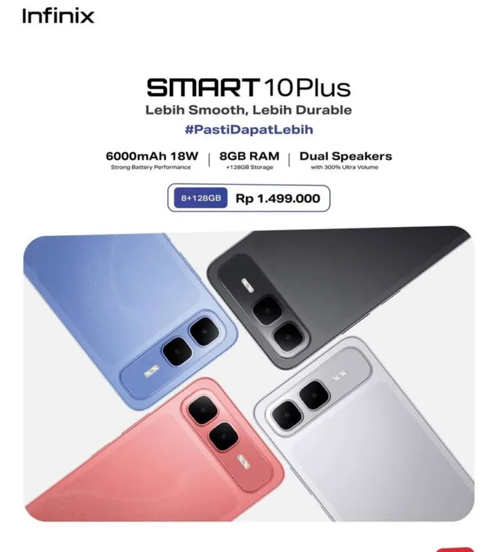 Infinix Smart 10 8/256 8/128 6/64 4/64 GB 3