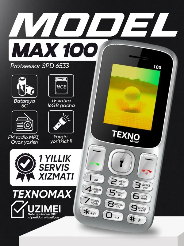 Texno Max 100 (Garantiya 1 yil) 2