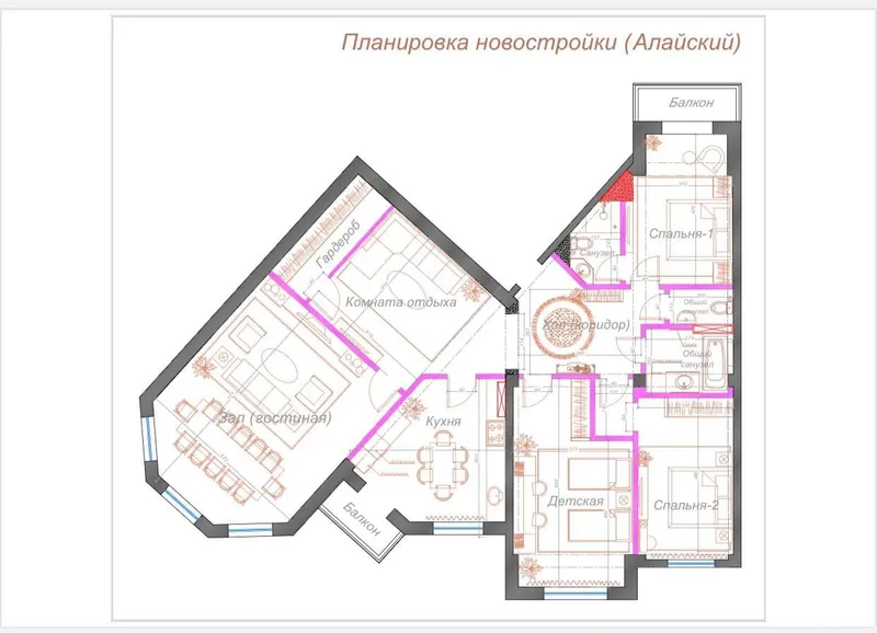 5-комнатная квартира, ЖК Kamron Palace (ориентир: Минор) — фото 1 5-комнатная квартира, ЖК Kamron Palace (ориентир: Минор) — фото 1