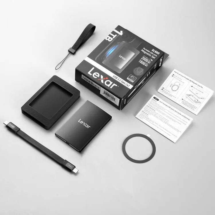 Lexar SL500 Portable ssd with magnetic set 1tb / 2tb (optom) в наличии — фото 1