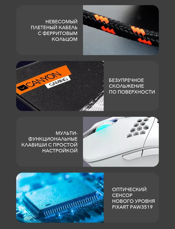 Gamerlar sichqonchasi sotiladi RGB yoritgichi bor — фото 1