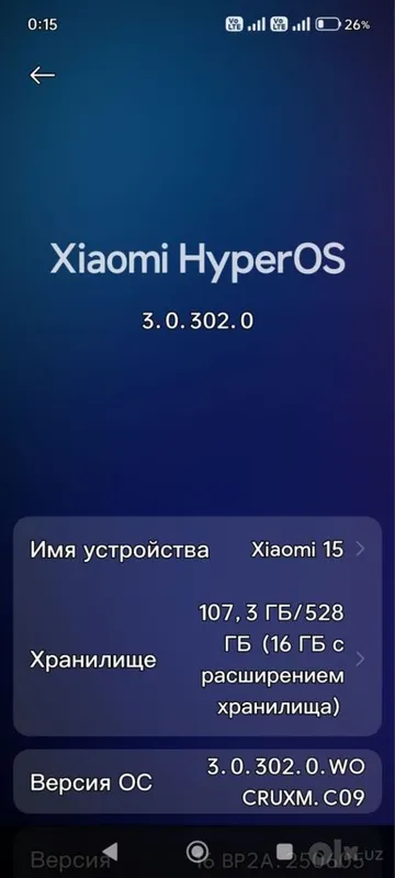 Xiaomi 15 16/512 1 Xiaomi 15 16/512 1