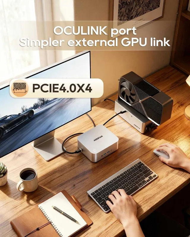 AOOSTAR MACO AMD Ryzen 7 PRO 8845HS 16 GB/500 GB mini kompyuteri 7 AOOSTAR MACO AMD Ryzen 7 PRO 8845HS 16 GB/500 GB mini kompyuteri 7