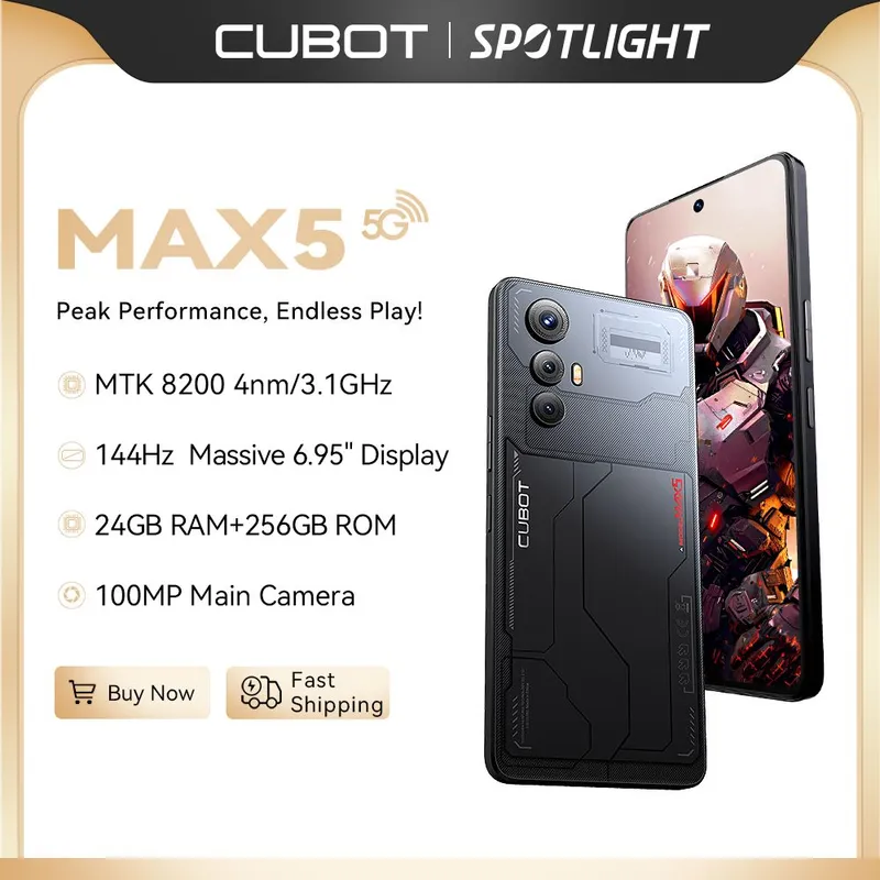 Игровые смартфоны Cubot Max 5, 12/256 GB. Доставка — фото 5