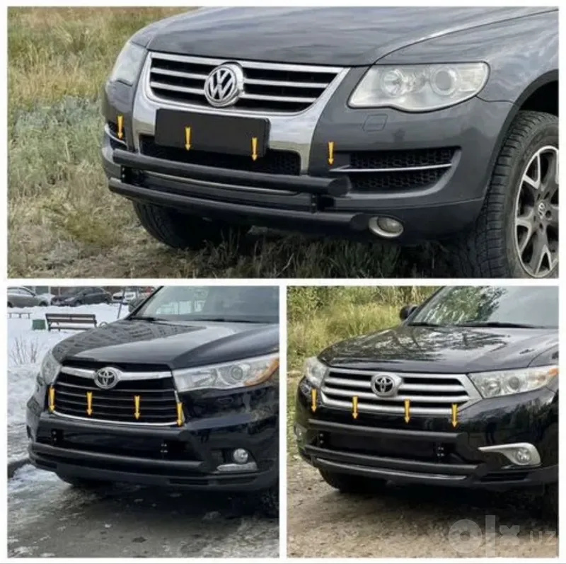 Toyota Highlander Volkswagen Touareg bamperi himoyasi 1 Toyota Highlander Volkswagen Touareg bamperi himoyasi 1