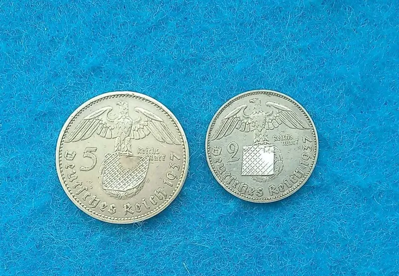 Tangalar, kumush, Germaniya, 1937-yil, 2 dona 2