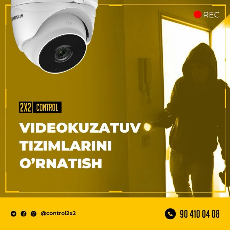 Kuzatuv kameralari, kamera,cctv,domofon,qo’riqlash tizimlari