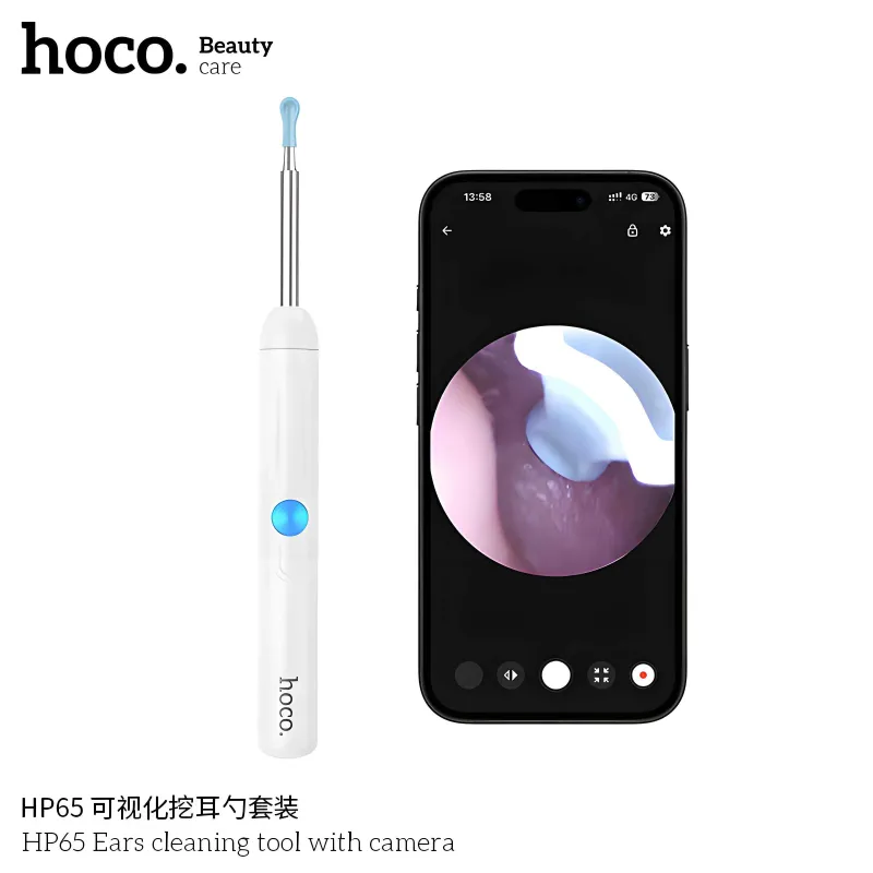 Hoco HP65 Визуальный ушной эндоскоп набор для чистки ушей с камерой