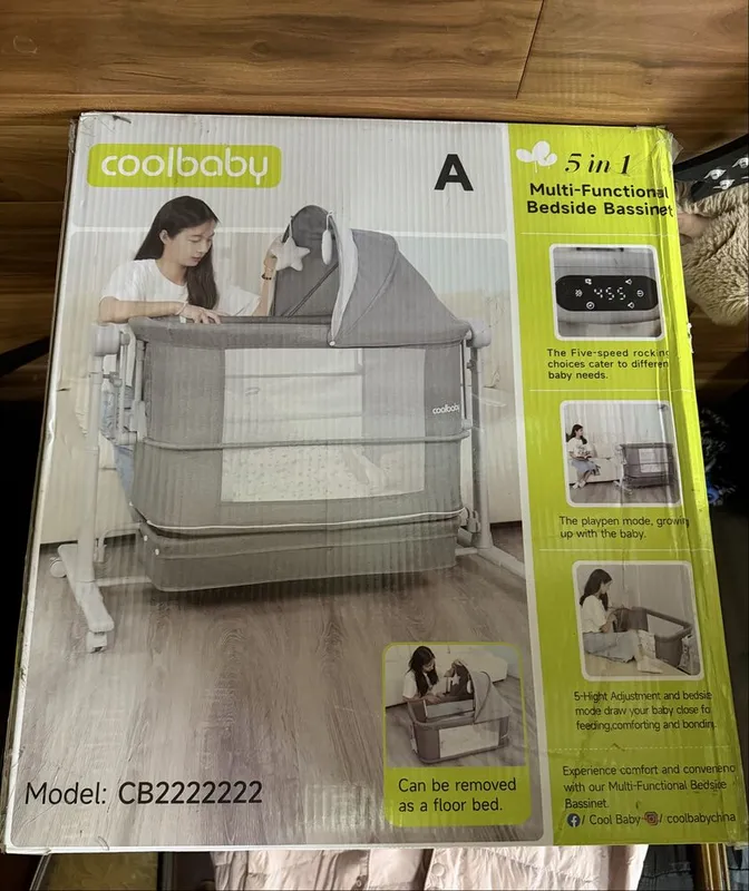 Прикроватная кроватка-люлька Coolbaby 5 в 1
