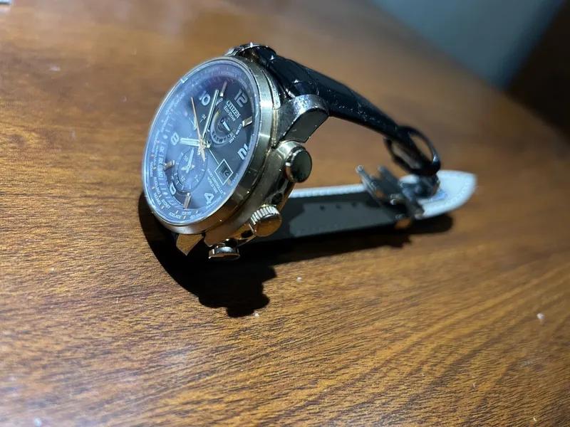Солнечные часы Citizen Eco-Drive World Time Rose Gold — фото 1