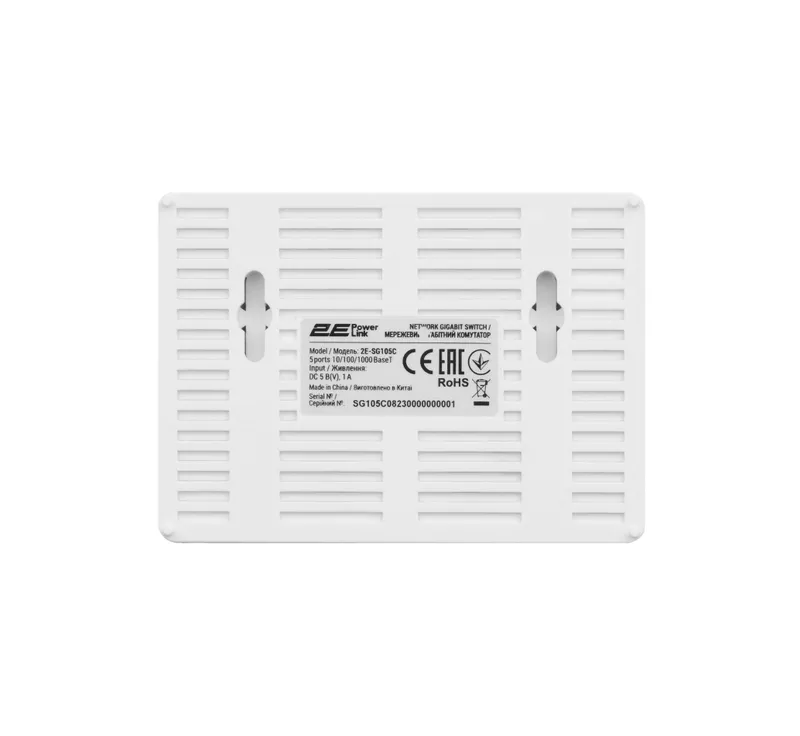 } Aksiya 2E PowerLink SG105C 5xGE kommutatori, gigabitli, boshqarilmaydigan 6
