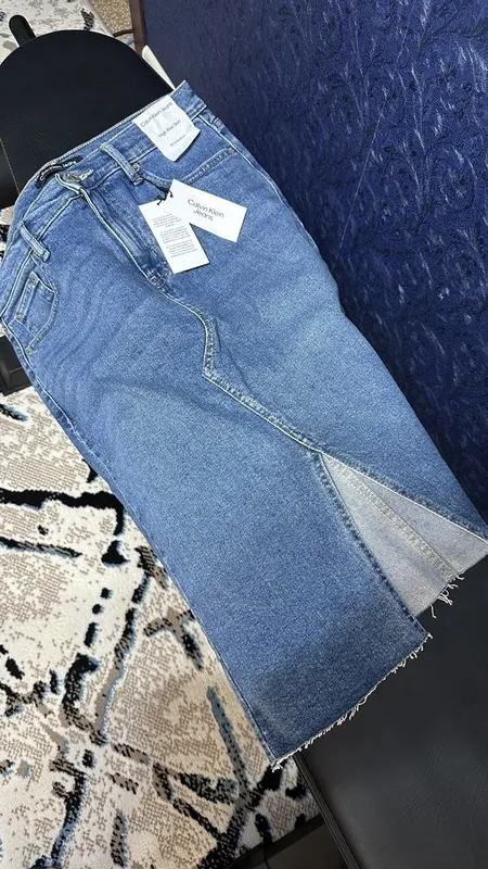 Джинсовая юбка Calvin Klein.size-29. — фото 7