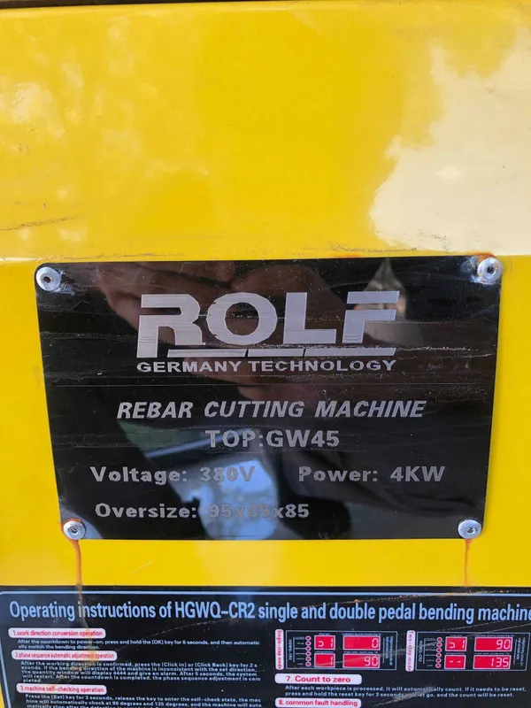 Станок для гибки арматуры ROLF-TOP-GW45 2