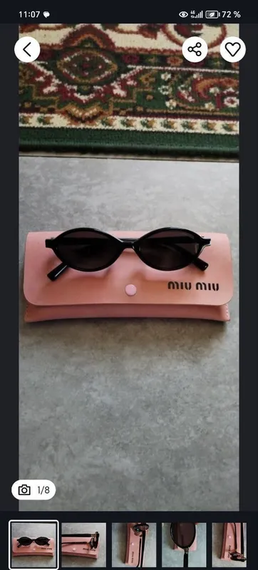 Женские солцезашитние очки.MIU MIU
