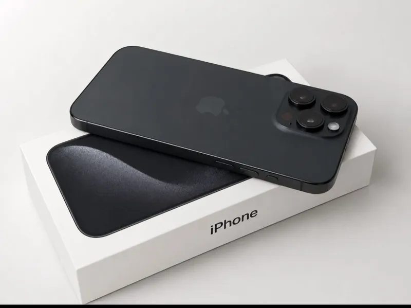 Iphone 15 promax 256 black titanium