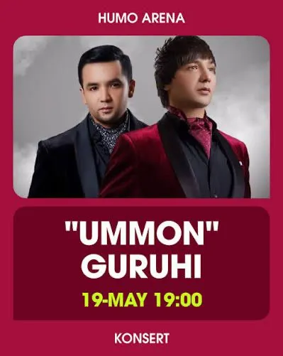 Ummon konsertiga bilet