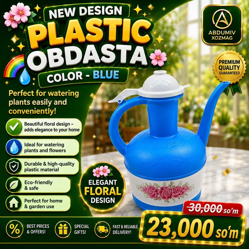 ko'k rangli PLASTMAS OBDASTA - ABDUMIV XOZMAG 3