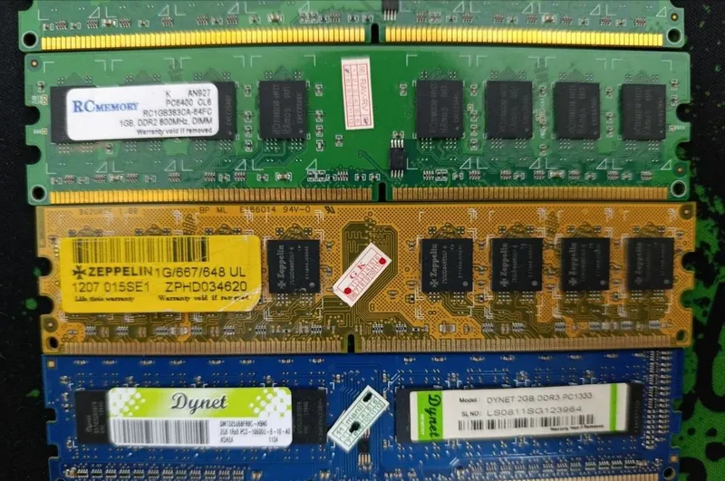 ОЗУ 1GB-2GB DDR2 DDR3 оперативная память 3