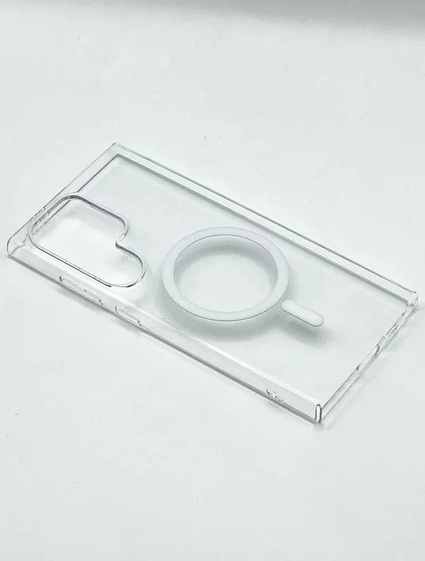Прозрачный жёсткий пластиковый чехол для Samsung S24 Ultra 2