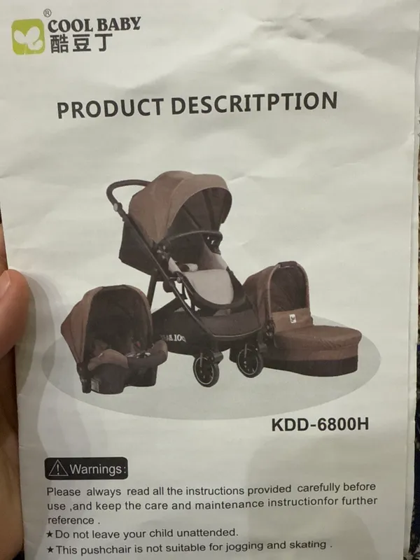 Detski kolyaska xolati zor kop oshlatilmagan