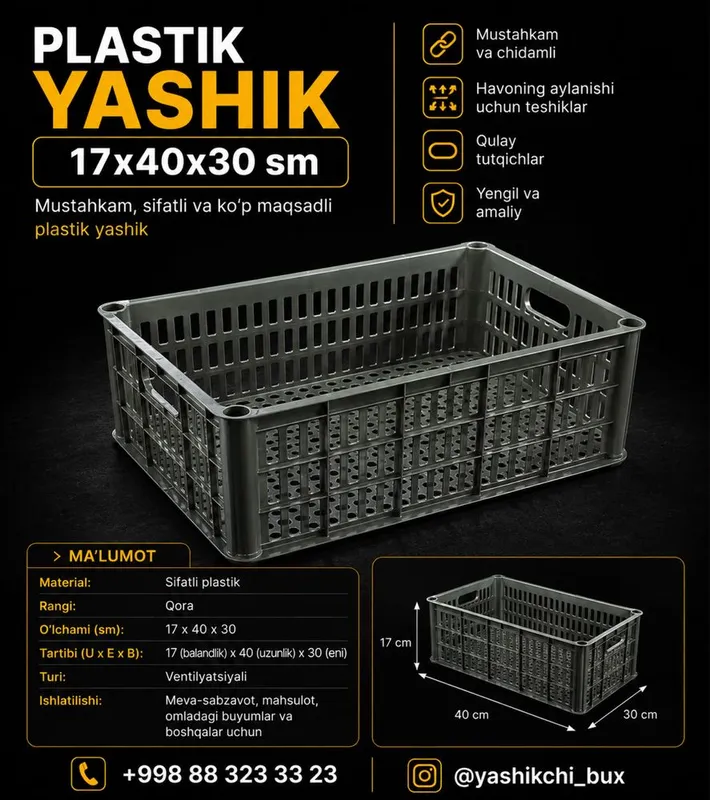 Plastik yashiklar bor 4