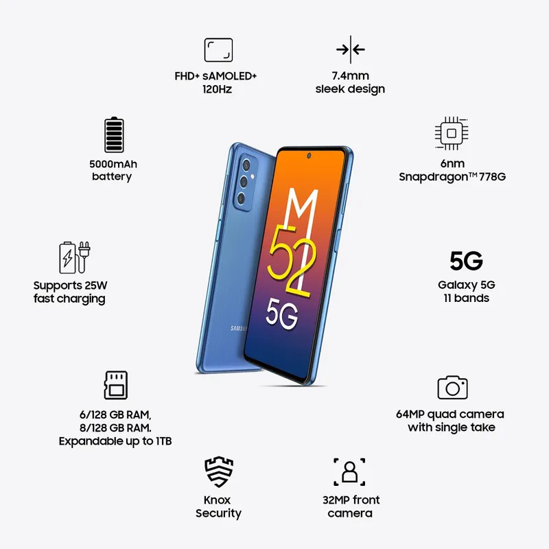 Samsung Galaxy M52 5g 2 Samsung Galaxy M52 5g 2