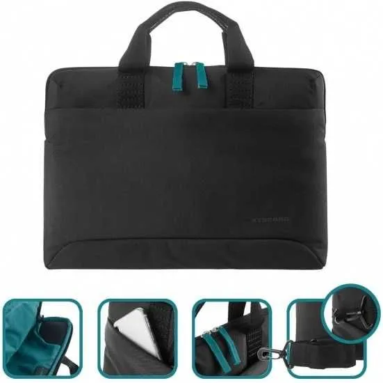 } Сумка Tucano Smilza Slim 15.6" черная 2