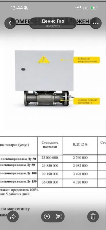 Газовый отклчающий клапн для Счеччиков