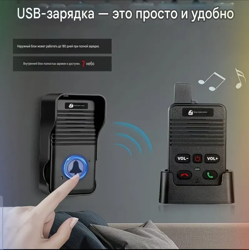 Домофон беспроводной и без WiFi без Сети — фото 2