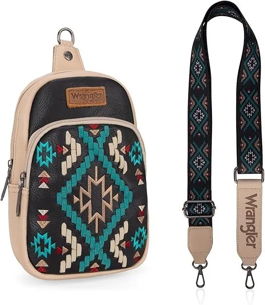 Женская Сумка Wrangler Aztec Crossbody Sling Bag for Women — фото 3