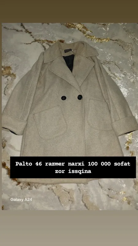 Palto sotiladi (kiyilgan) Palto sotiladi (kiyilgan)