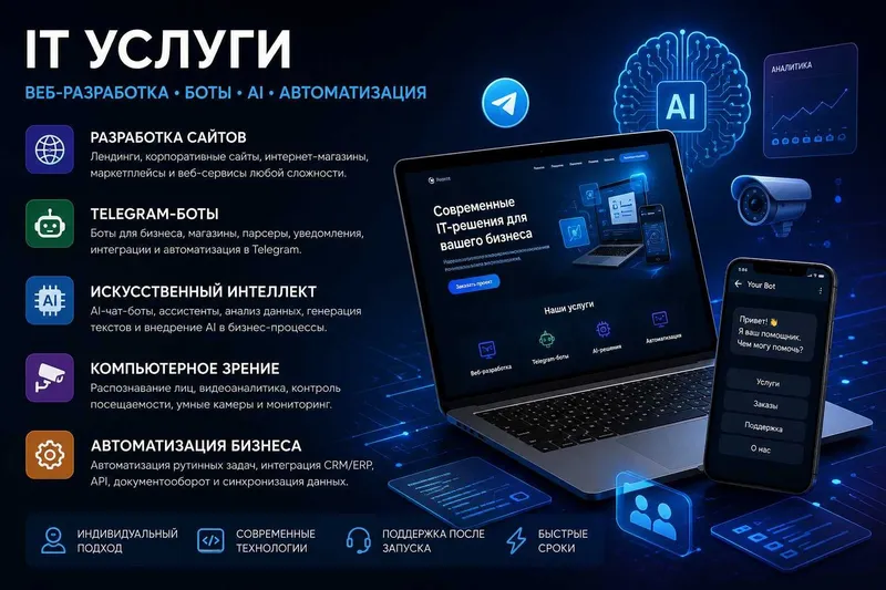 Разработка сайтов | Telegram-боты | AI | Автоматизация бизнеса