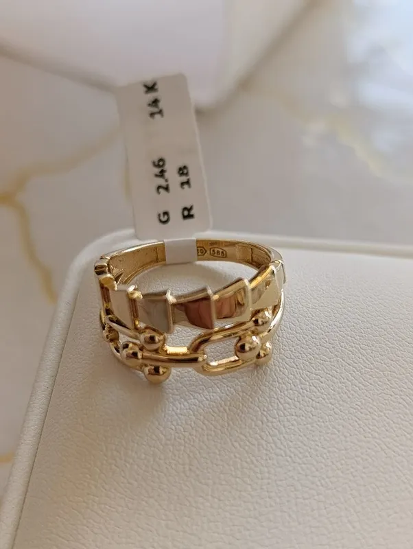 , золотое кольцо Tiffany vs Bulgari двойка Евро модель проба 585,вес 3 5 , золотое кольцо Tiffany vs Bulgari двойка Евро модель проба 585,вес 3 5