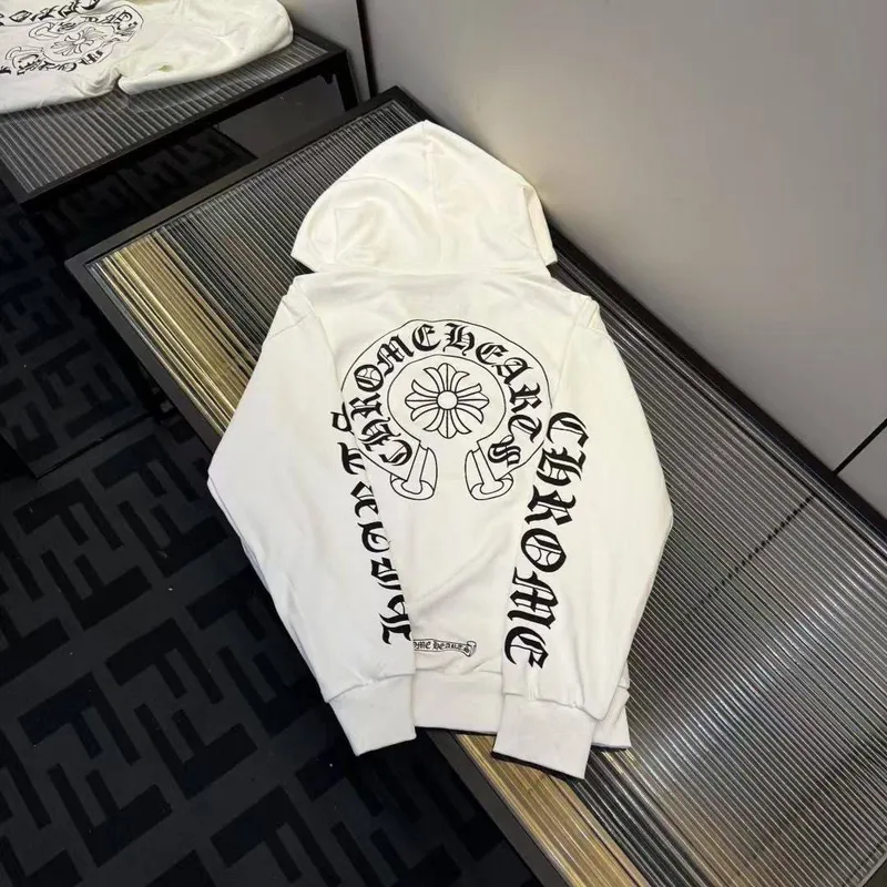 Зип Худи Chrome Hearts белый с принтом Unisex 1 Зип Худи Chrome Hearts белый с принтом Unisex 1