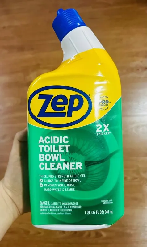 Zep original unitaz tozalovchi gel – zang va ohakka qarshi 100% yechim