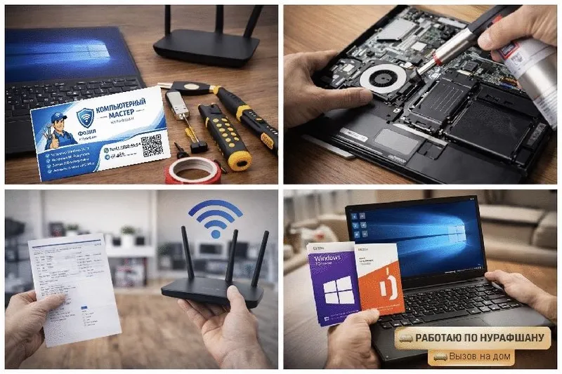 Компьютерный мастер Нурафшан | Wi-Fi | Windows | Выезд