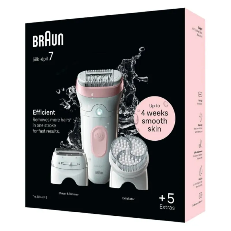 Эпилятор Braun Silk-epil 7 SE7060 для влажной и сухой эпиляции