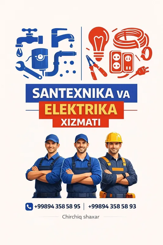 santexnika va elektrika.