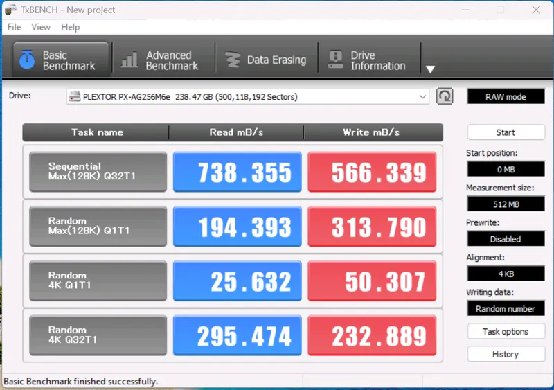 Plextor M6e PX-AG256M6e 256GB SSD xotira qurilmasi 6