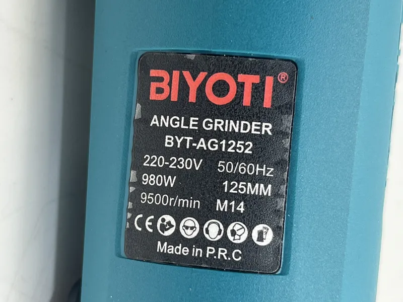 Болгарка BIYOTI BYT-AG1252 6 Болгарка BIYOTI BYT-AG1252 6