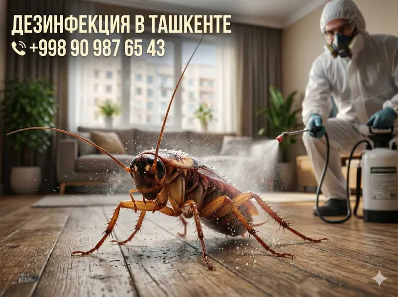Toshkentda tezkor dezinfeksiya 24/7! Tarakan, burga yo'q qilish — фото 6