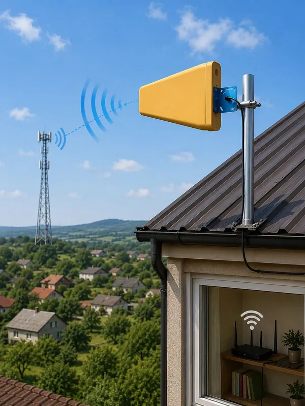 4G LTE modem va routerlar kuchaytiruvchi antenna. Внешняя антенна для