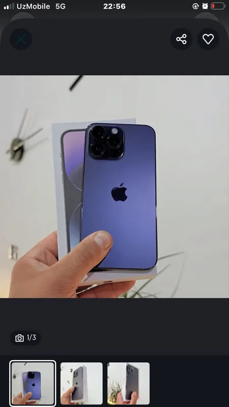 Iphone 14 pro max 256 gb 77 % korobka dokument — фото 2