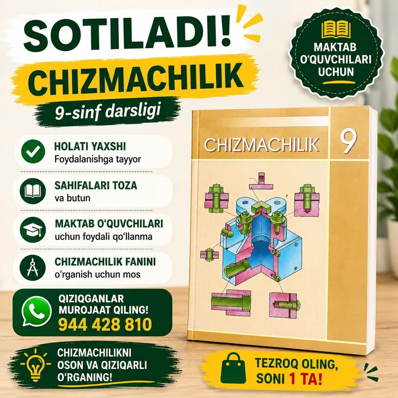 9-sinf Chizmachilik darsligi 9-sinf Chizmachilik darsligi