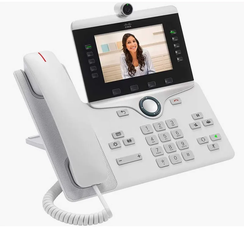 NEW. Cisco IP видеотелефон 2xGE RJ-45, LCD 800х480, CP-8865-W-K9,белый 1