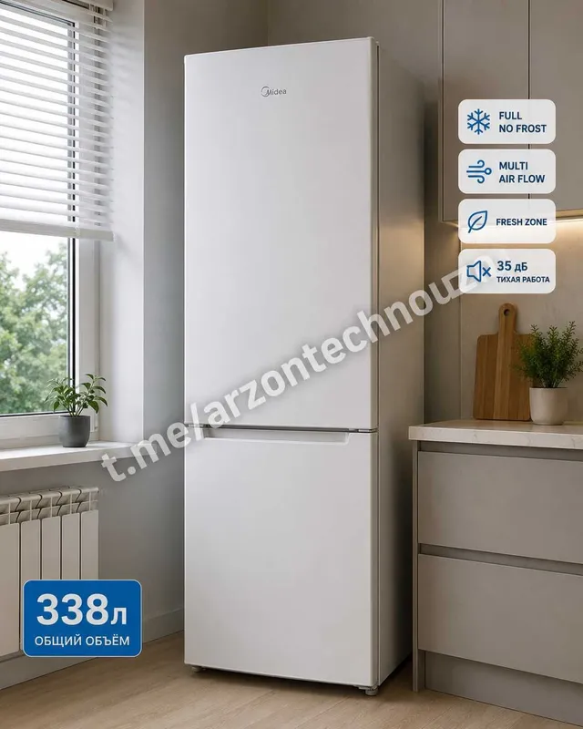 Холодильник Midea MDRB457FGF01ID Inverter No Frost 338 л 1 Холодильник Midea MDRB457FGF01ID Inverter No Frost 338 л 1