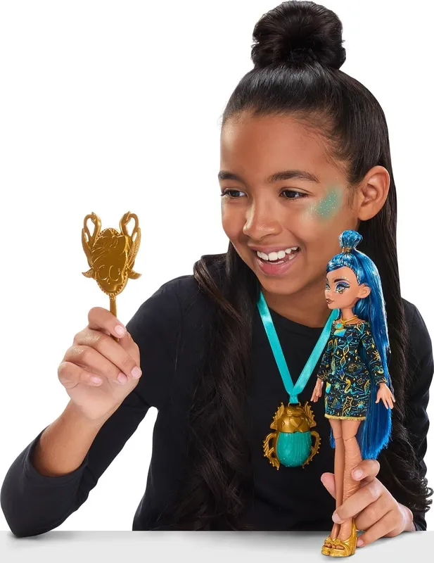 Monster High Doll & Accessories, Cleo De Nile Golden Glam Case Beauty — фото 3