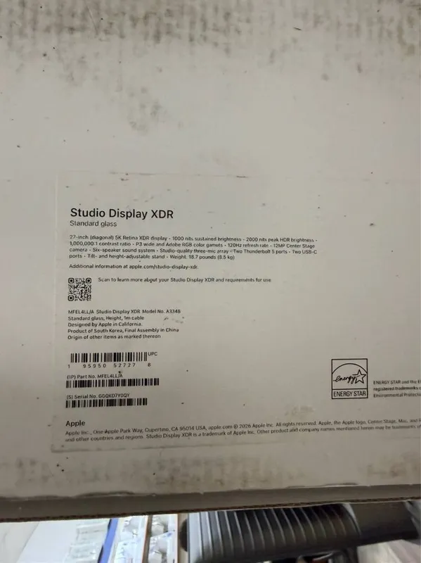 Mac studio Dislpay XDR 27