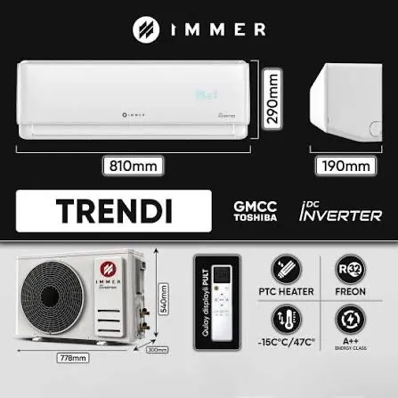 Кондиционер immer 12/18 Инвентор бесплатна даставка 1 Кондиционер immer 12/18 Инвентор бесплатна даставка 1